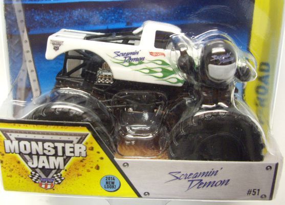 画像: 2014 MONSTER JAM included MONSTER JAM FIGURE! 【SCREAMIN' DEMON】 WHITE