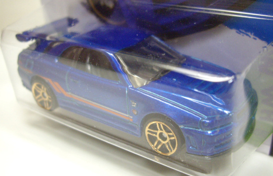 画像: 【NISSAN SKYLINE GT-R (R34)】　BLUE/PR5 (インターナショナル・ショートカード) 