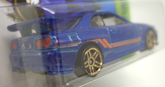 画像: 【NISSAN SKYLINE GT-R (R34)】　BLUE/PR5 (インターナショナル・ショートカード) 