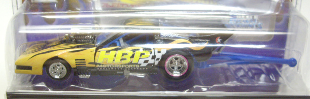 画像: 2003 MUSCLE MACHINES - NITRO COUPE 【"SHARK ATTACH" '91 CORVETTE ZR-1】 YELLOW-BLACK/RR