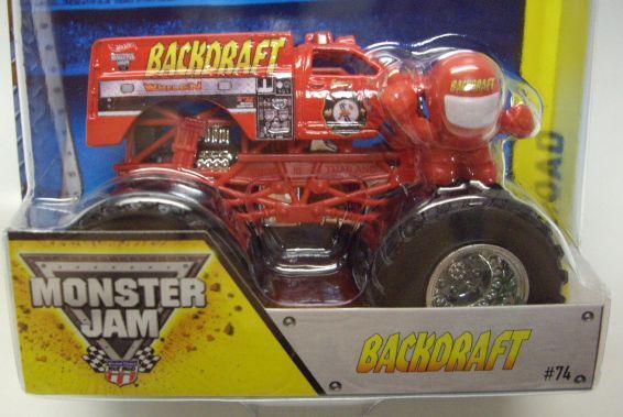 画像: 2014 MONSTER JAM included MONSTER JAM FIGURE! 【BACKDRAFT】 RED