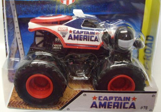 画像: 2014 MONSTER JAM included MONSTER JAM FIGURE! 【CAPTAIN AMERICA】 WHITE