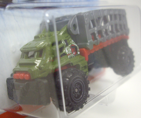 画像: 2015 MATCHBOX "JURASSIC WORLD" 【MAULER HAULER】 OLIVE-RED (NEW CAST)