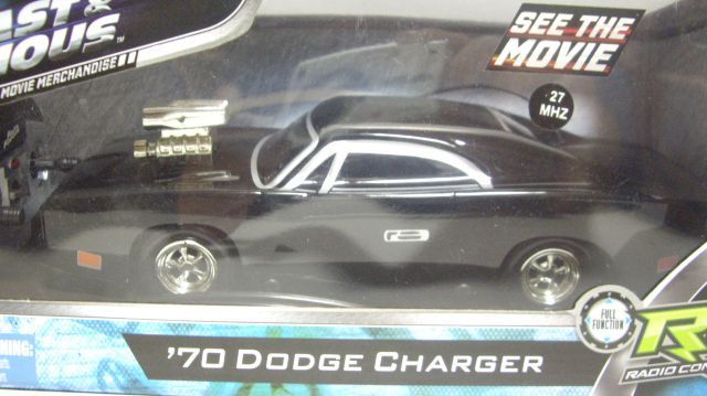 画像: 1/24 NKOK RADIO CONTROL "FAST & FURIOUS" 【'70 DODGE CHARGER】　BLACK (子供向け）