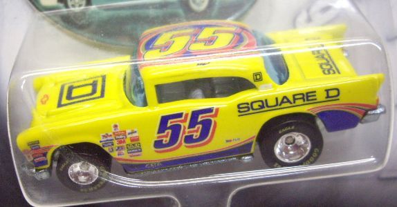 画像: 2002 HOT WHEELS RACING 【#55 TEAM SQUARE D '57 CHEVY】 YELLOW/RR