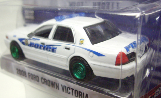 画像: 2016 GREENLIGHT HOT PURSUIT S17 【MAUI POLICE - 2008 FORD CROWN VICTORIA】 WHITE/RR (GREEN MACHINE)