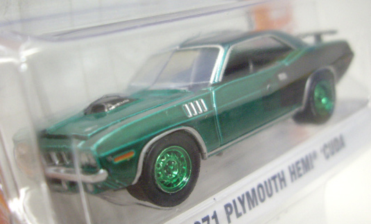 画像: 2016 GREENLIGHT GL MUSCLE S14 【1971 PLYMOUTH HEMI 'CUDA】 MET.GREEN/RR (GREEN MACHINE)