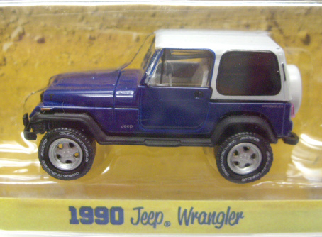 画像: GREENLIGHT COUNTRY ROADS S14 【1990 JEEP WRANGLER】 BLUE/RR