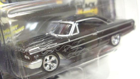 画像: 2016 JOHNNY LIGHTNING - STREET FREAKS S1A 【1963 FORD GALAXIE 500】 BLACK-BLACK (BLACK WITH FLAMES)