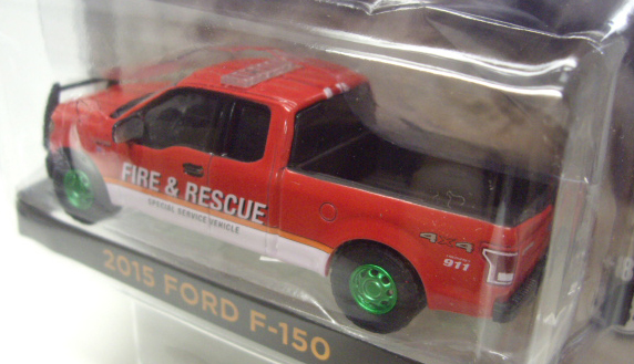 画像: 2016 GREENLIGHT HOBBY EXCLUSIVE 【"FIRE & RESCUE SPECIAL SERVICE VEHICLE" 2015 FORD F-150】 RED/RR  (GREEN MACHINE)