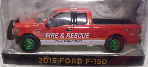 画像: 2016 GREENLIGHT HOBBY EXCLUSIVE 【"FIRE & RESCUE SPECIAL SERVICE VEHICLE" 2015 FORD F-150】 RED/RR  (GREEN MACHINE)