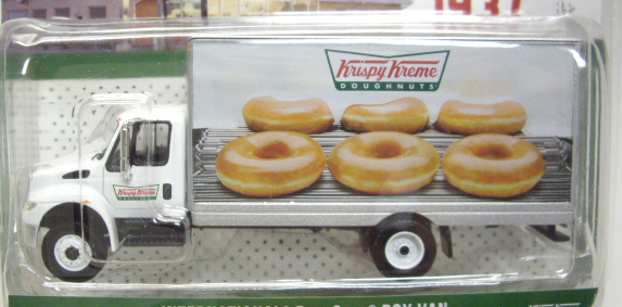 画像: 2016 GREENLIGHT HEAVY DUTY TRUCKS S4 【INTERNATIONAL DURASTAR BOX VAN】 WHITE/RR (KRISPY KREME DOUGHNUTS)