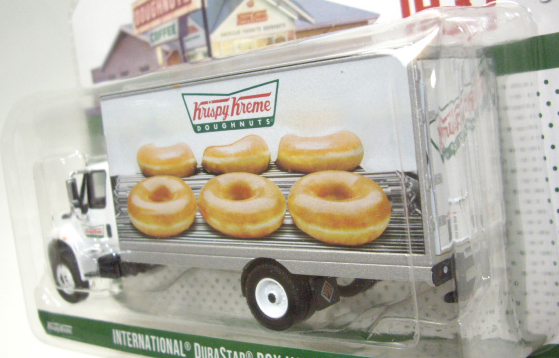 画像: 2016 GREENLIGHT HEAVY DUTY TRUCKS S4 【INTERNATIONAL DURASTAR BOX VAN】 WHITE/RR (KRISPY KREME DOUGHNUTS)