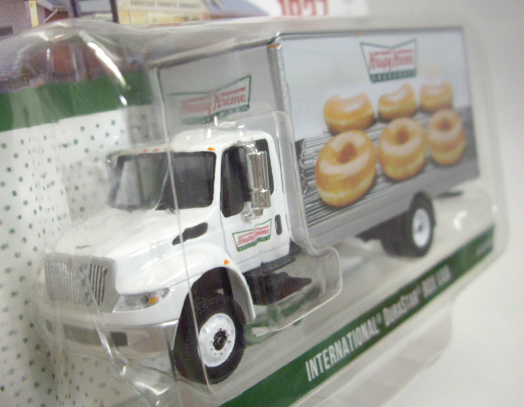 画像: 2016 GREENLIGHT HEAVY DUTY TRUCKS S4 【INTERNATIONAL DURASTAR BOX VAN】 WHITE/RR (KRISPY KREME DOUGHNUTS)