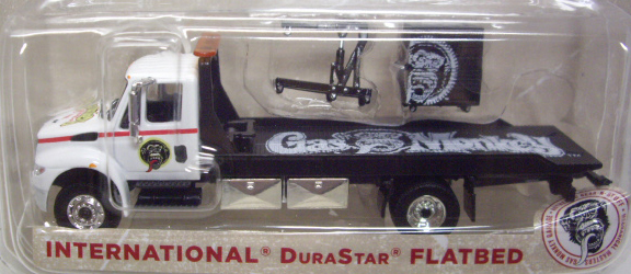 画像: 2016 GREENLIGHT HEAVY DUTY TRUCKS S5 【INTERNATIONAL DURASTAR FLATBED】 WHITE-BLACK/RR (GAS MONKEY GARAGE)