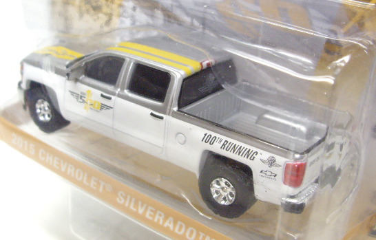 画像: 2016 GREENLIGHT HOBBY EXCLUSIVE "100th RUNNING INDY 500" 【2015 CHEVROLET SILVERADO 1500】 SILVER-WHITE/RR