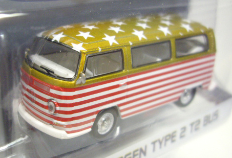 画像: 2016 GREENLIGHT MJ TOY EXCLUSIVE "RIO 2016 WORLD GAMES" 【"U.S.A." VOLKSWAGEN TYPE 2 T2 BUS】 GOLD/RR  (GREEN MACHINE)