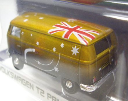 画像: 2016 GREENLIGHT MJ TOY EXCLUSIVE "RIO 2016 WORLD GAMES" 【"AUSTRALIA" VOLKSWAGEN T2 PANEL BUS】 GOLD/RR  (GREEN MACHINE)