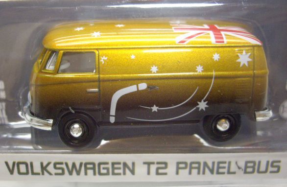 画像: 2016 GREENLIGHT MJ TOY EXCLUSIVE "RIO 2016 WORLD GAMES" 【"AUSTRALIA" VOLKSWAGEN T2 PANEL BUS】 GOLD/RR  (GREEN MACHINE)