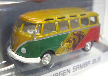 画像: 2016 GREENLIGHT MJ TOY EXCLUSIVE "RIO 2016 WORLD GAMES" 【"MEXICO" VOLKSWAGEN SAMBA BUS】 GOLD/RR　(バンパー外れてます）  (GREEN MACHINE)