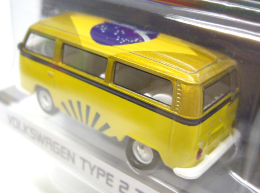 画像: 2016 GREENLIGHT MJ TOY EXCLUSIVE "RIO 2016 WORLD GAMES" 【"BRAZIL"VOLKSWAGEN TYPE 2 T2 BUS】 GOLD/RR  (GREEN MACHINE)