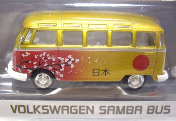 画像: 2016 GREENLIGHT MJ TOY EXCLUSIVE "RIO 2016 WORLD GAMES" 【"JAPAN" VOLKSWAGEN SAMBA BUS】 GOLD/RR  (GREEN MACHINE)