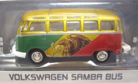 画像: 2016 GREENLIGHT MJ TOY EXCLUSIVE "RIO 2016 WORLD GAMES" 【"MEXICO" VOLKSWAGEN SAMBA BUS】 GOLD/RR　(バンパー外れてます）  (GREEN MACHINE)