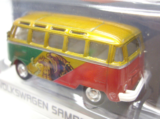 画像: 2016 GREENLIGHT MJ TOY EXCLUSIVE "RIO 2016 WORLD GAMES" 【"MEXICO" VOLKSWAGEN SAMBA BUS】 GOLD/RR　(バンパー外れてます）  (GREEN MACHINE)