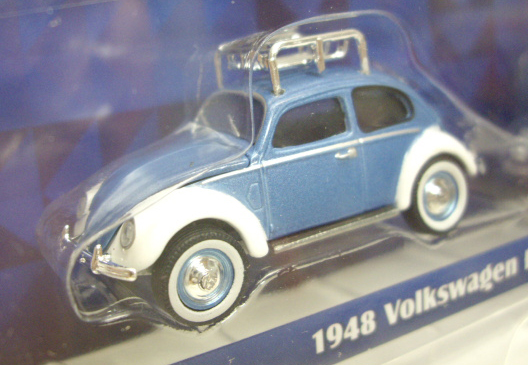 画像: 2016 GREENLIGHT - HITCH & TOW MJ TOYS EXCLUSIVE 【1948 VOLKSWAGEN BEETLE AND TEARDROP TRAILER】 T.BLUE/RR