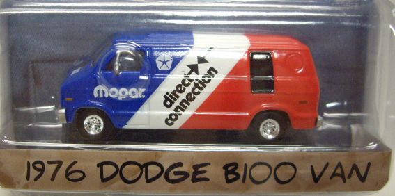 画像: 2016 GREENLIGHT BLUE COLLAR COLLECTION S1 【1976 DODGE B100 VAN】 BLUE-WHITE-RED/RR (MOPAR DIRECT CONNECTION)