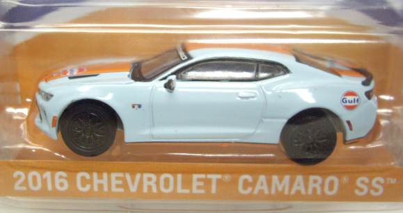 画像: 2016 GREENLIGHT HOBBY EXCLUSIVE 【2016 CHEVROLET CAMARO SS (GULF)】 LT.BLUE-ORANGE/RR