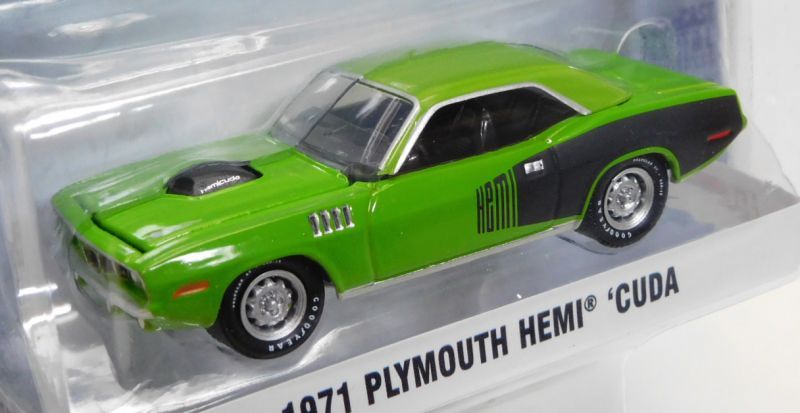 画像: 2017 GREENLIGHT GL MUSCLE S18 【1971 PLYMOUTH HEMI 'CUDA】 GREEN/RR 