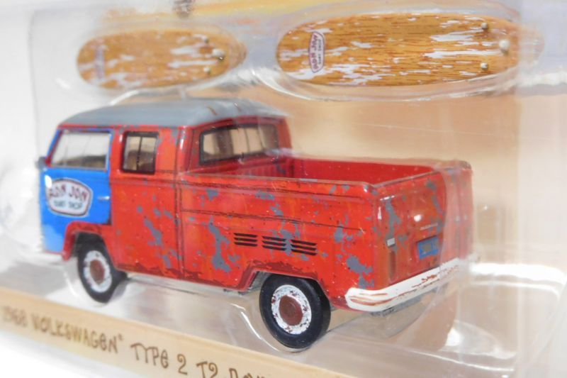 画像: 2017 GREENLIGHT "RON JON SURF SHOP" STORE EXCLUSIVE 【1968 VOLKSWAGEN TYPE 2 T2 DOUBLE CAB PICKUP】 RED/RR