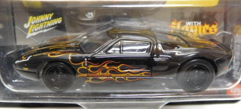 画像: 2017 JOHNNY LIGHTNING - STREET FREAKS S1 【2005 FORD GT】 BLACK (BLACK WITH FLAMES)