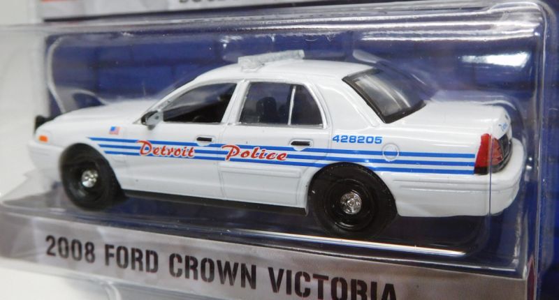 画像: 2018 GREENLIGHT HOT PURSUIT S25 【2008 FORD CROWN VICTORIA】 WHITE/RR (DETROIT POLICE)