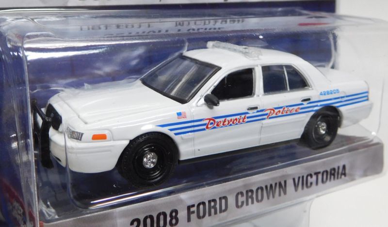 画像: 2018 GREENLIGHT HOT PURSUIT S25 【2008 FORD CROWN VICTORIA】 WHITE/RR (DETROIT POLICE)