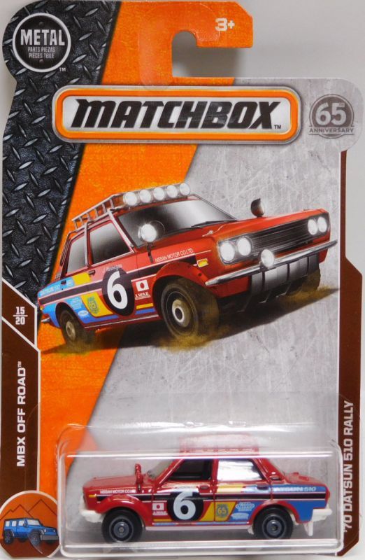 matchbox 70 datsun 510 rally