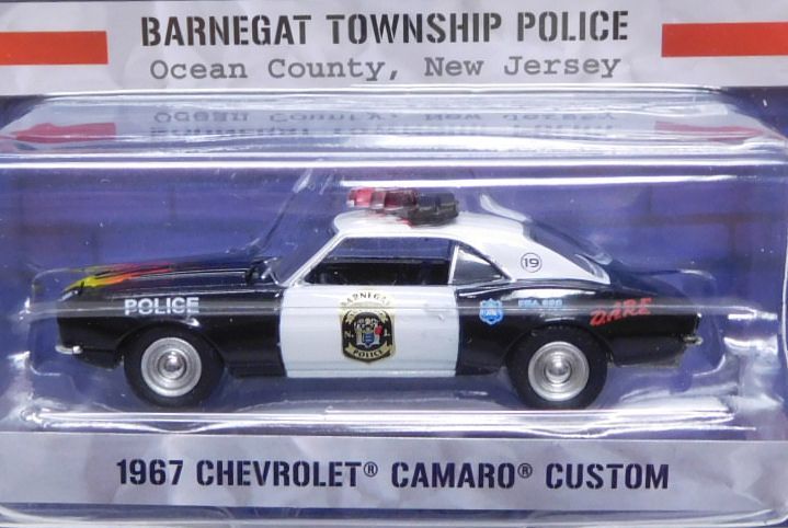 画像: 2019 GREENLIGHT HOT PURSUIT S30 【1967 CHEVROLET CAMARO CUSTOM】 BLACK-WHITE/RR (BARNEGAT TOWNSHIP POLICE)