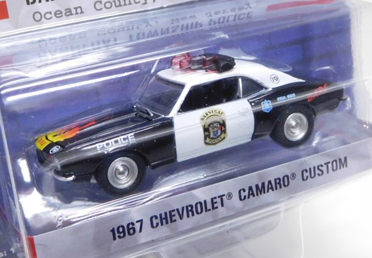 画像: 2019 GREENLIGHT HOT PURSUIT S30 【1967 CHEVROLET CAMARO CUSTOM】 BLACK-WHITE/RR (BARNEGAT TOWNSHIP POLICE)