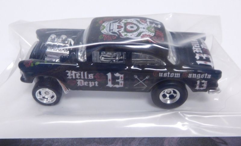 画像: HELLS DEPT 2019 - JDC13 【'55 CHEVY BEL AIR GASSER (カスタム完成品)】 BLACK(13)/RR（送料サービス適用外）