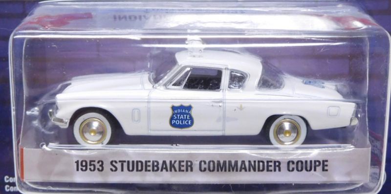 画像: 2020 GREENLIGHT HOT PURSUIT S34 【1953 STUDEBAKER COMMANDER COUPE】 WHITE/RR (INDIANA STATE POLICE)