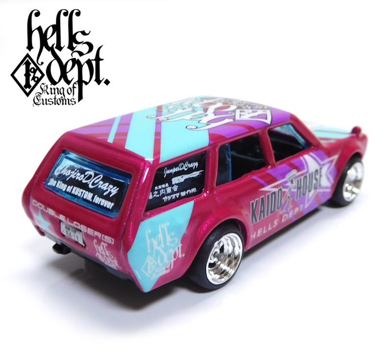 画像: HELLS DEPT X JUN IMAI KAIDO☆HOUSE 【'71 DATSUN BLUEBIRD 510 WAGON (カスタム完成品）】CANDY RED/RR （送料サービス適用外）