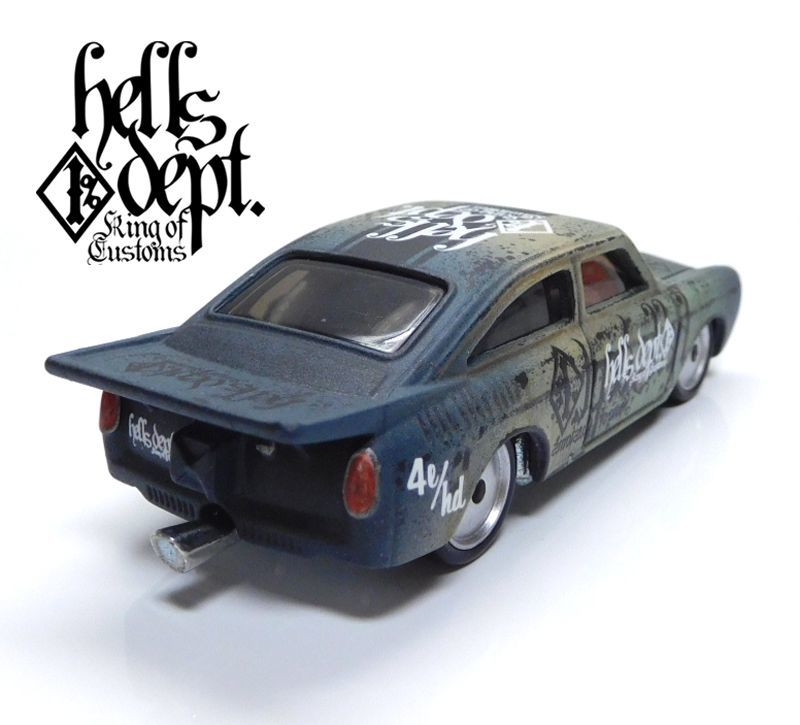 画像: HELLS DEPT 2020 - カツヌマ製作所 - HOZUKI 【'65 VOLKSWAGEN FASTBACK (カスタム完成品）】グラデ－ション FLAT BLACK-GRAY/RR （送料サービス適用外）