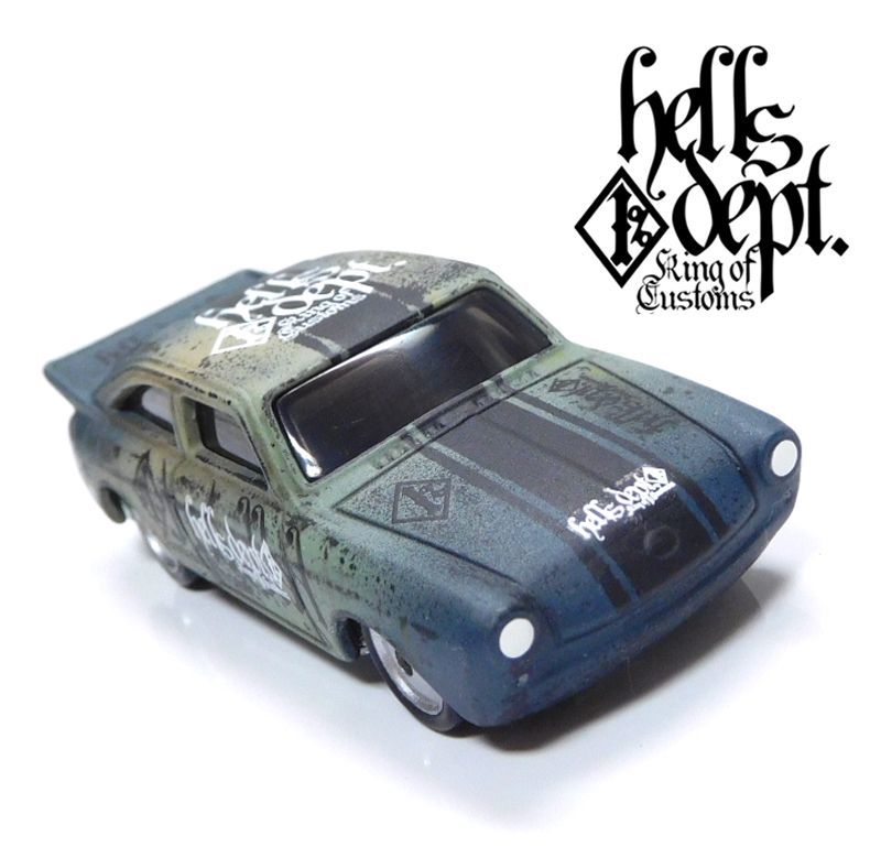 画像: HELLS DEPT 2020 - カツヌマ製作所 - HOZUKI 【'65 VOLKSWAGEN FASTBACK (カスタム完成品）】グラデ－ション FLAT BLACK-GRAY/RR （送料サービス適用外）