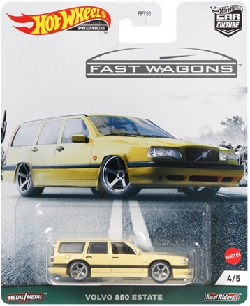 画像1: 2021 HW CAR CULTURE "FAST WAGONS" 【VOLVO 850 ESTATE】YELLOW/RR