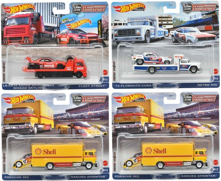 送料無料】HW CAR CULTURE - 2022 TEAM TRANSPORT 【Rアソート (4個