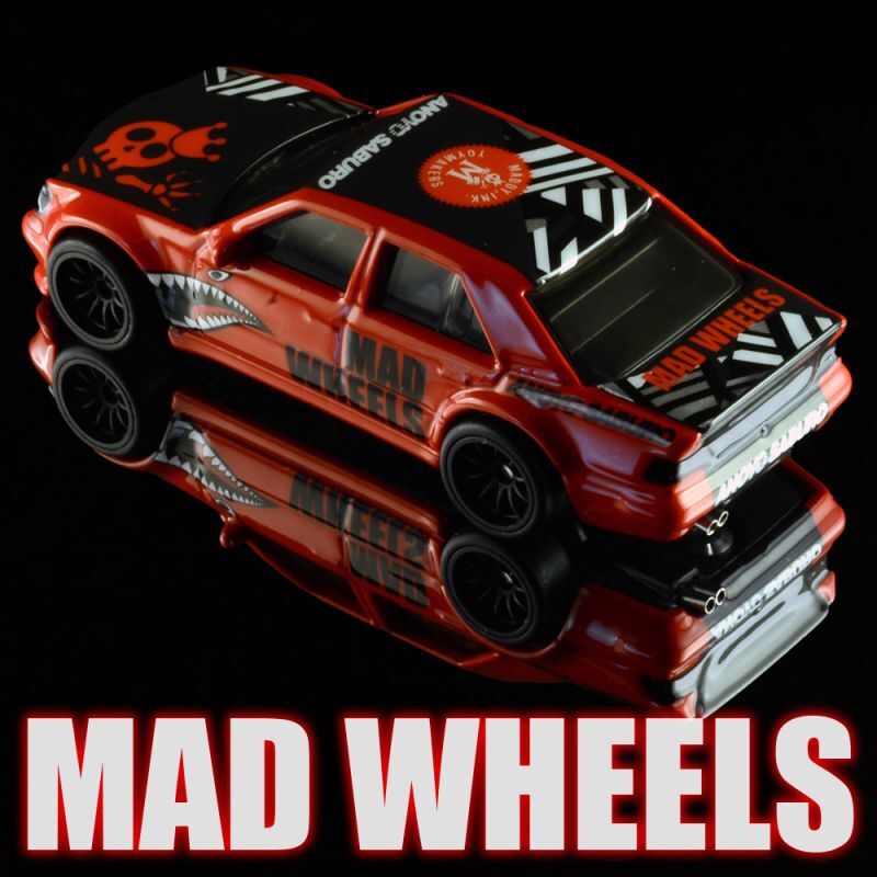 画像: MAD WHEELS (マッドホイール） 【"Sharkmouth 500E" MERCEDES-BENZ 500 E (カスタム完成品）】 RED-BLACK/RR （送料サービス適用外） 