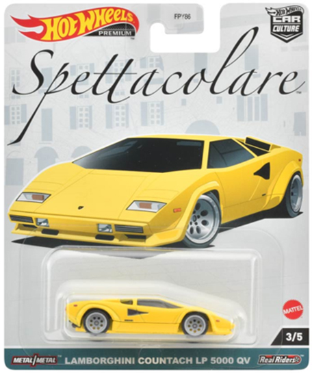 画像: 2023 HW CAR CULTURE "スペッタコラーレ" 【LAMBORGHINI COUNTACH LP 5000 QV】YELLOW/RR (7月下旬入荷予定)