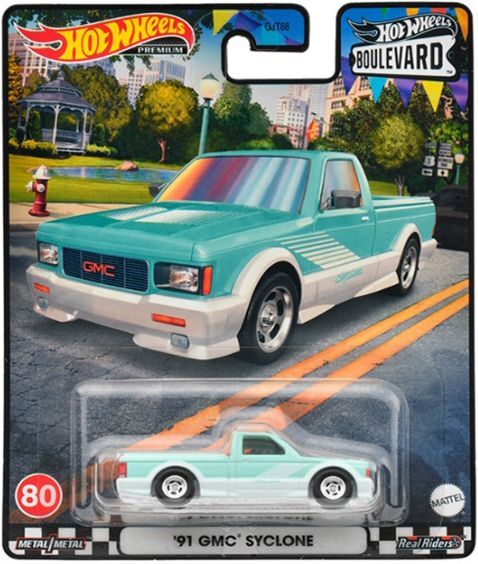 画像1: 【インドネシア版】 2023 HW BOULEVARD 【'91 GMC サイクロン】TURQUOISE/RR