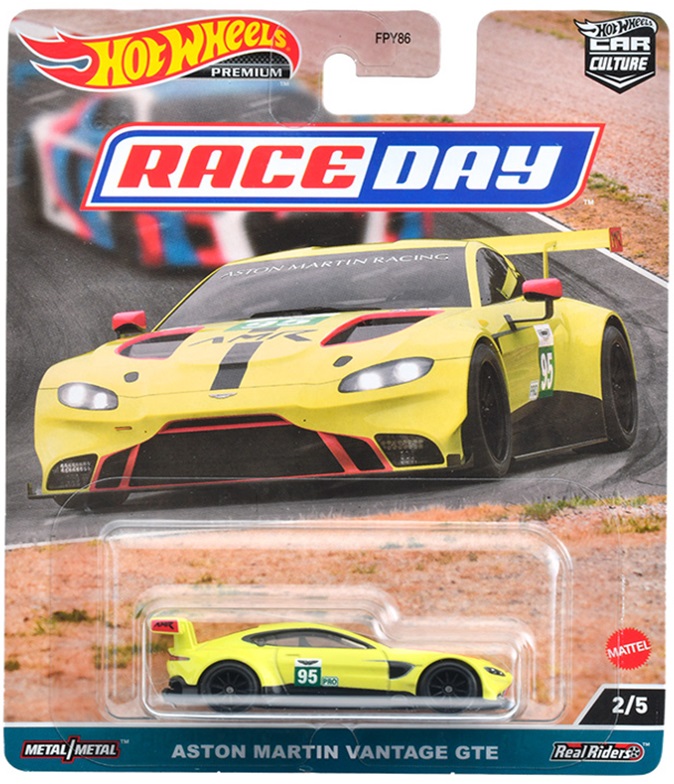 画像: 2023 HW CAR CULTURE "レース・デー" 【ASTON MARTIN VANTAGE GTE】YELLOW/RR